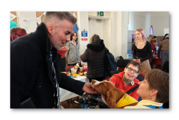 Mayor David Skaith celebrates International Womes Day at a community event in York